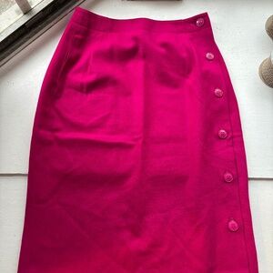 VINTAGE Mod Fuchsia Skirt